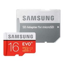 کارت حافظه microSDHC سامسونگ مدل Evo Plus کلاس 10 استاندارد UHS-I U1 سرعت 100MBps همراه با آداپتور SD ظرفیت 16 گیگابایت