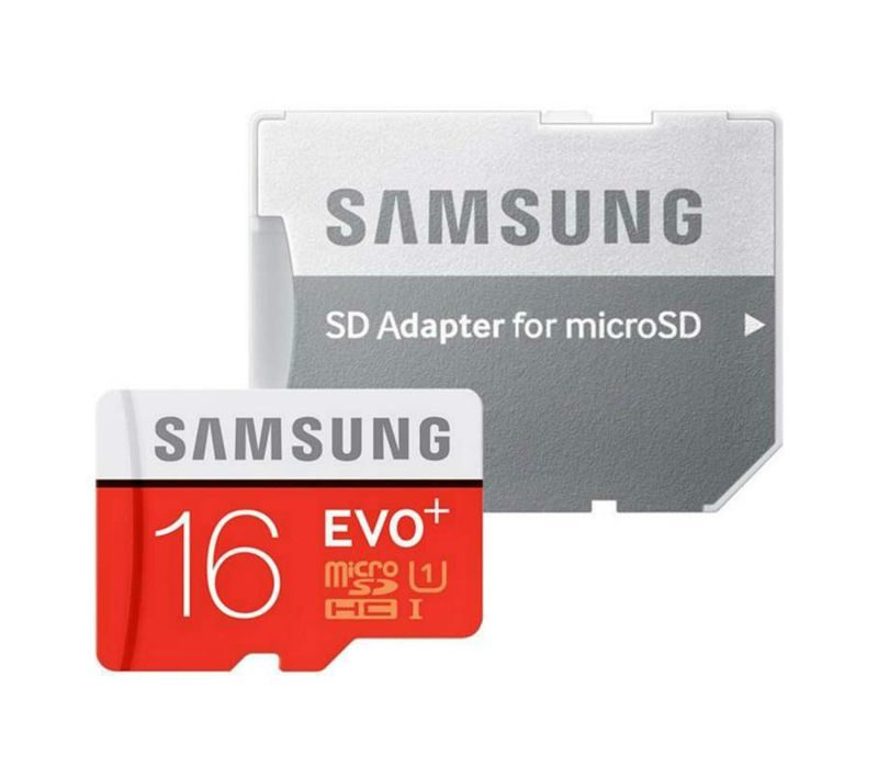 کارت حافظه microSDHC سامسونگ مدل Evo Plus کلاس 10 استاندارد UHS-I U1 سرعت 100MBps همراه با آداپتور SD ظرفیت 16 گیگابایت